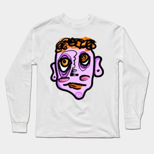 purple face Long Sleeve T-Shirt